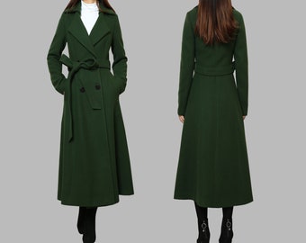 ジャケット・アウター NO ID Long Wool trench coat Wool Coat Women, Long Wool Jacket, Coat Dress, Winter Coat