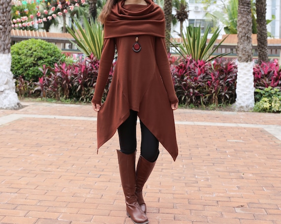 Cotton knit sale tunic tops