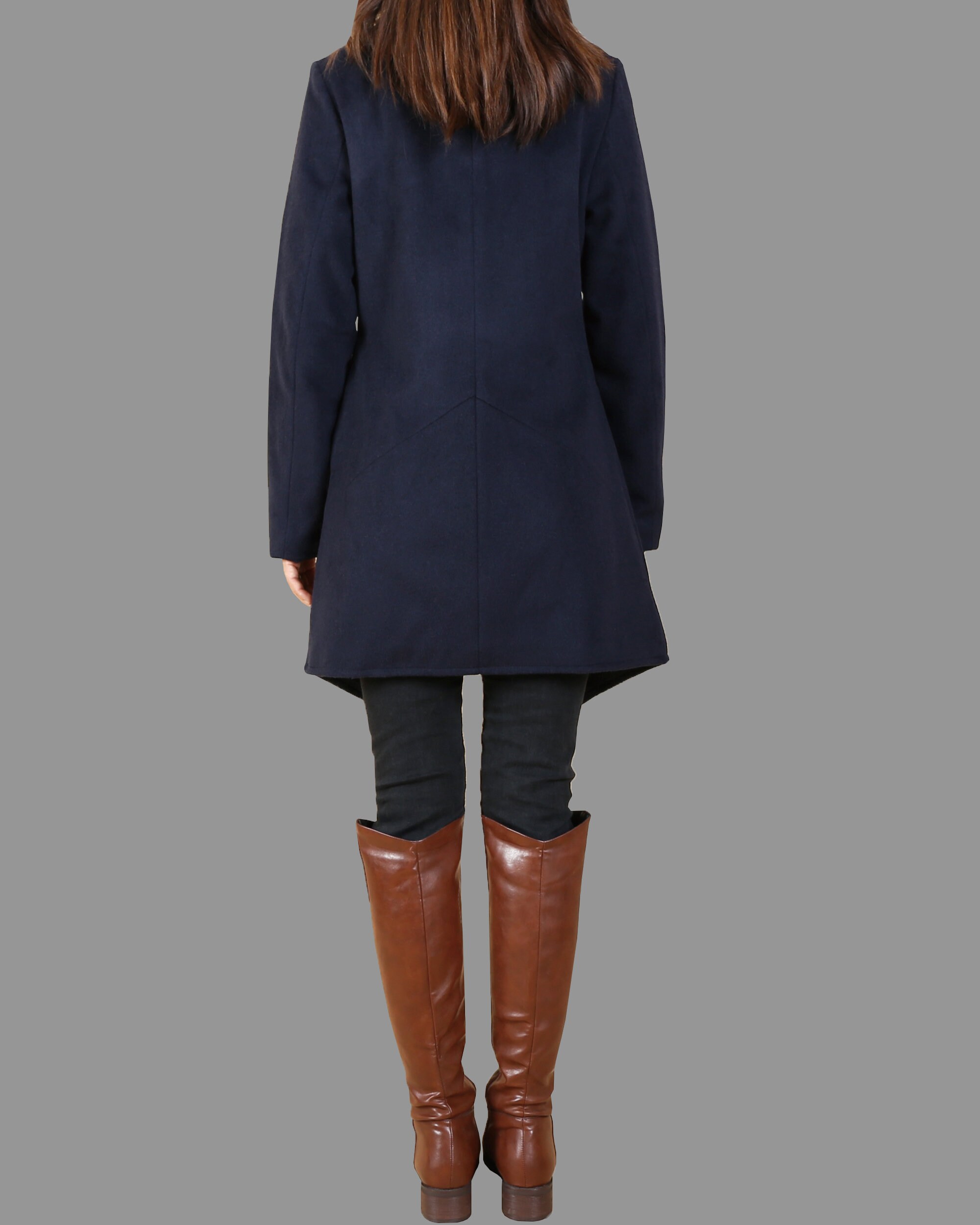 Wool Coat/asymmetrical Jacket/winter Jacket/wool Coat/trench