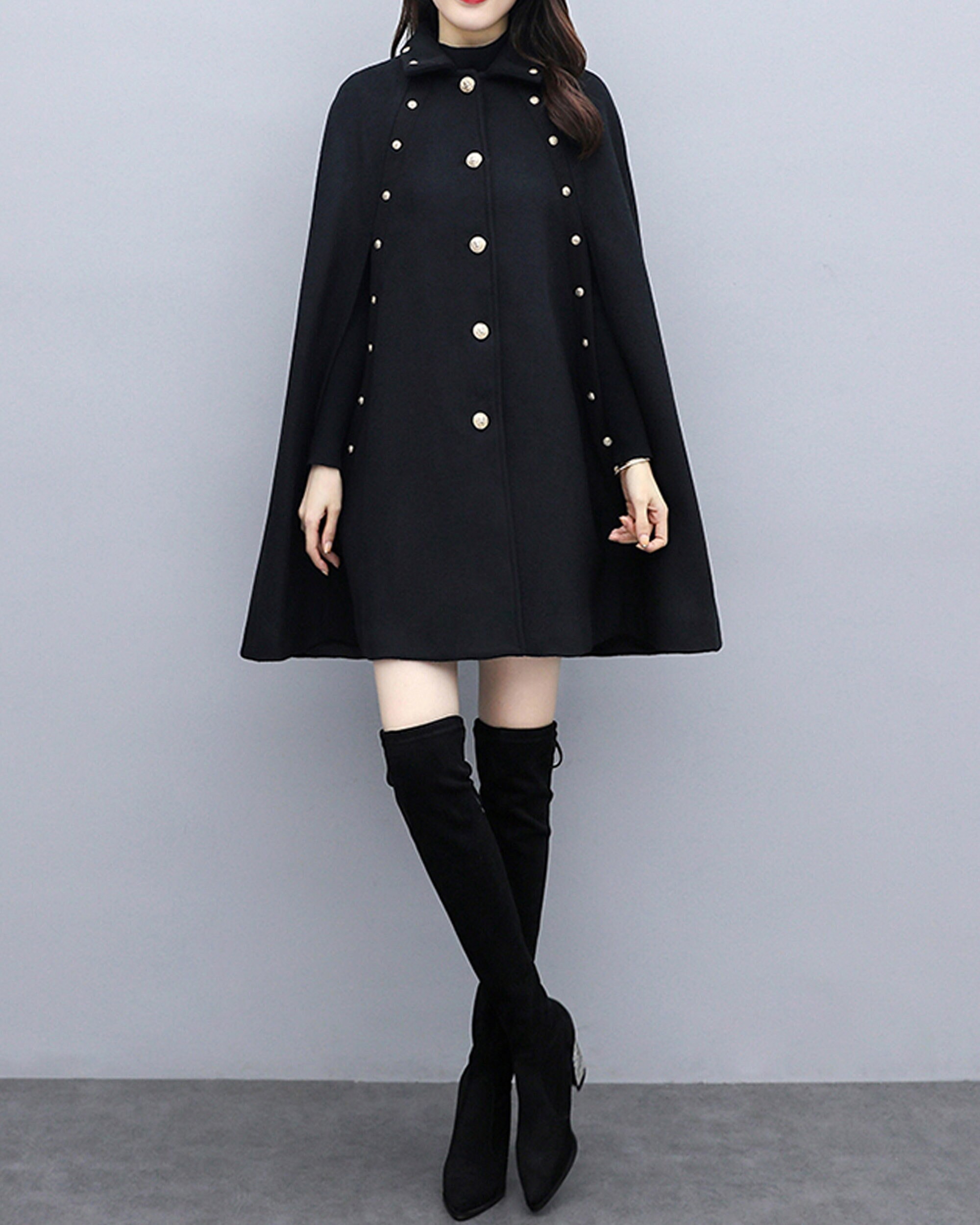 Womens Cape Coat - Etsy