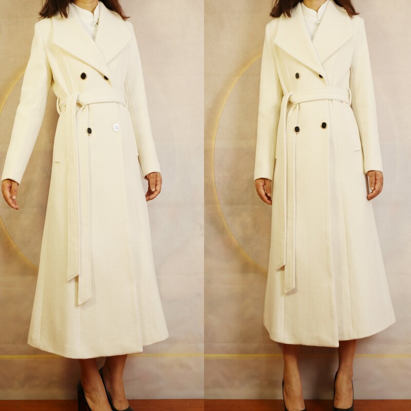 Fur Collar Long Coat main image 1