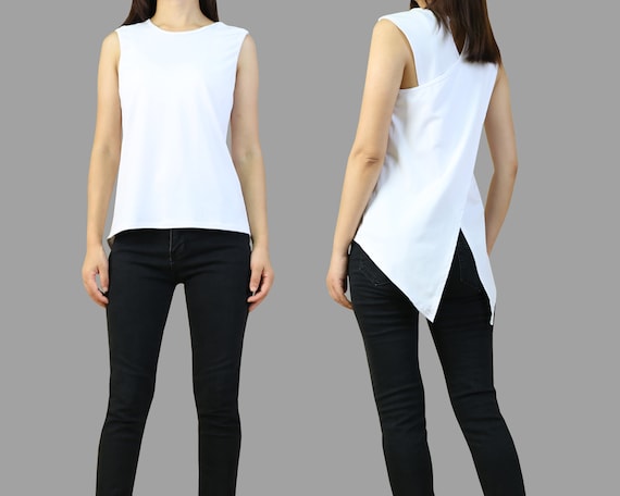 Cotton T-shirt Sleeveless 