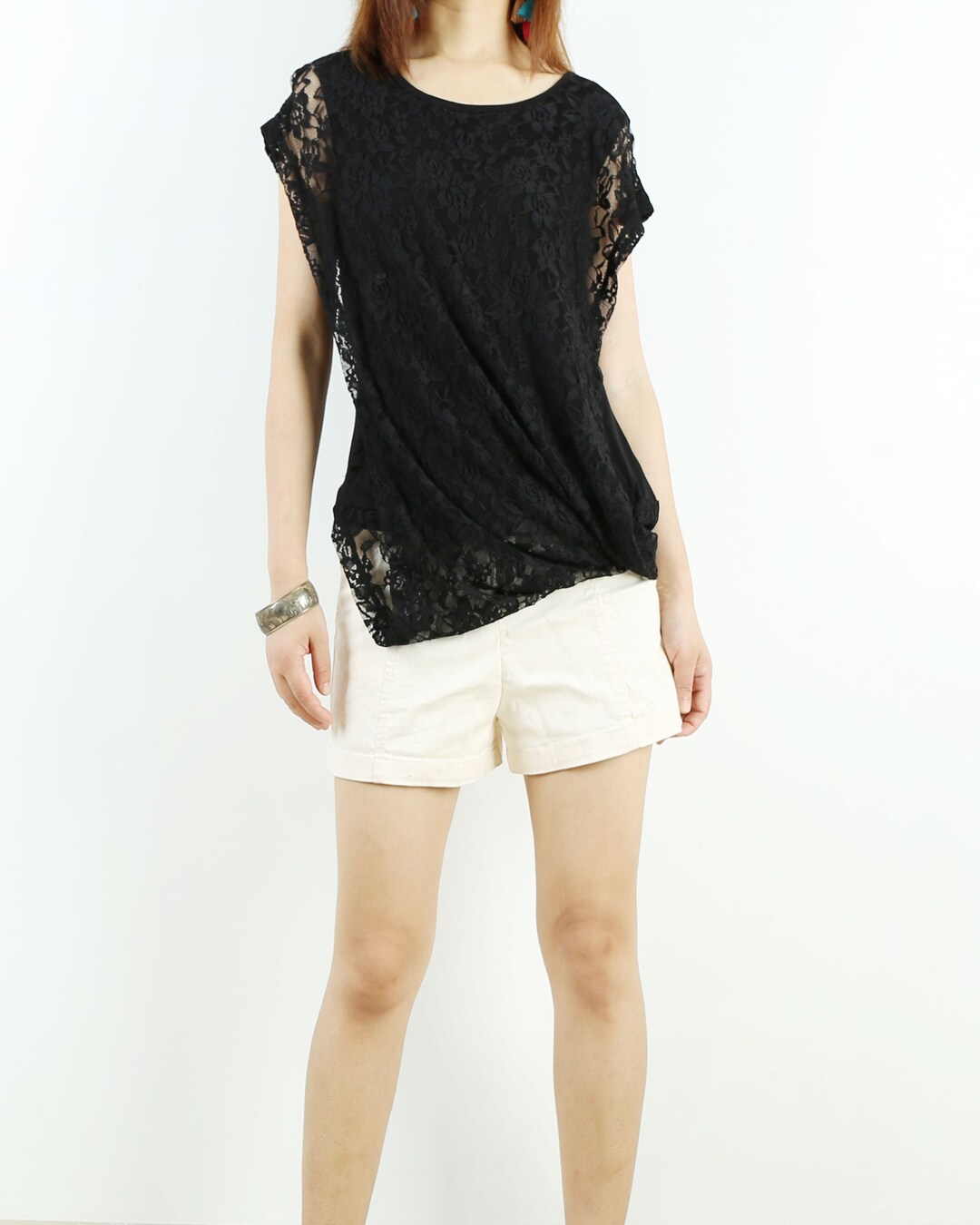 Cotton Modal Fabric Women's Fitted Short Sleeve Shirt