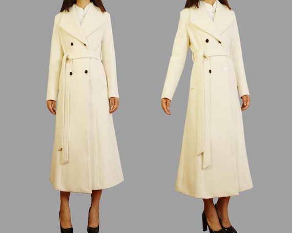Wool Coat Women Long Wool Jacket Coat Dress Winter Coat Wool Trench Coat Full Length Coat Maxi Coat Belt Coat Handmade Coaty1169 Etsy Canada