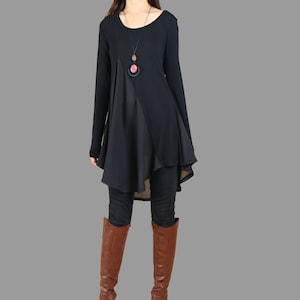 long tunic dress with leggings Knee Length For Under Dresses Mini Dress With Capri Leggings Capri Leggings orders send DDP NO EXTRA FEES ALL DUTIES INCLUDED The cowl hood lined dress with black fabric is more than perfect Girls Green Dress | Long