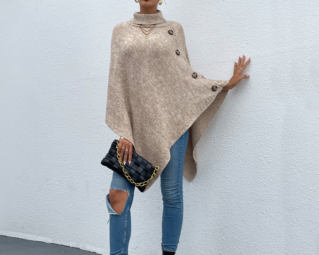 shawl poncho sweater
