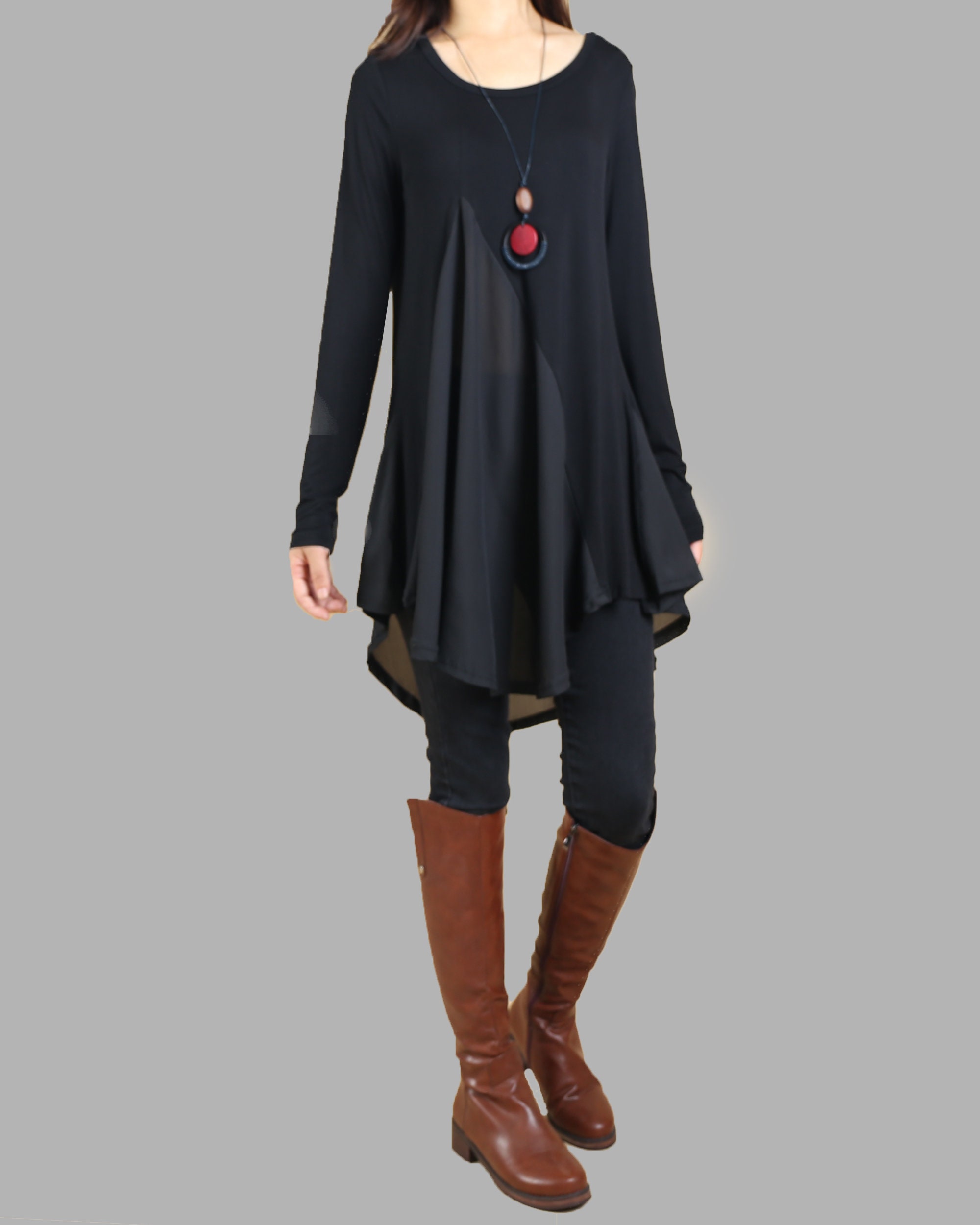 Ultra Cozy Long Sleeve Cowl Neck Tunic – Cuddl Duds