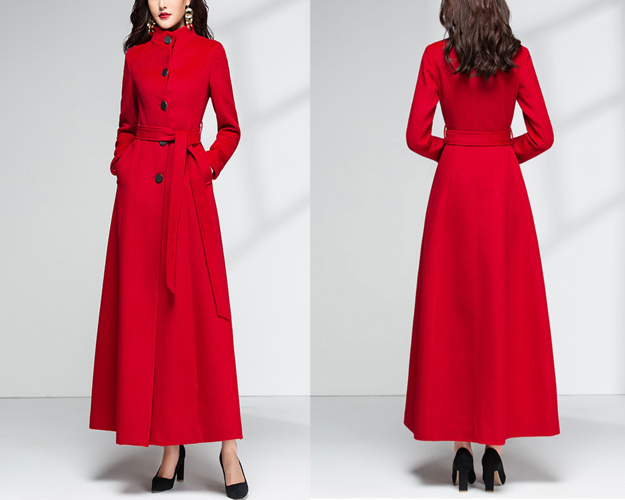 Wool Coat Women, Long Wool Jacket, Coat Dress, Winter Coat