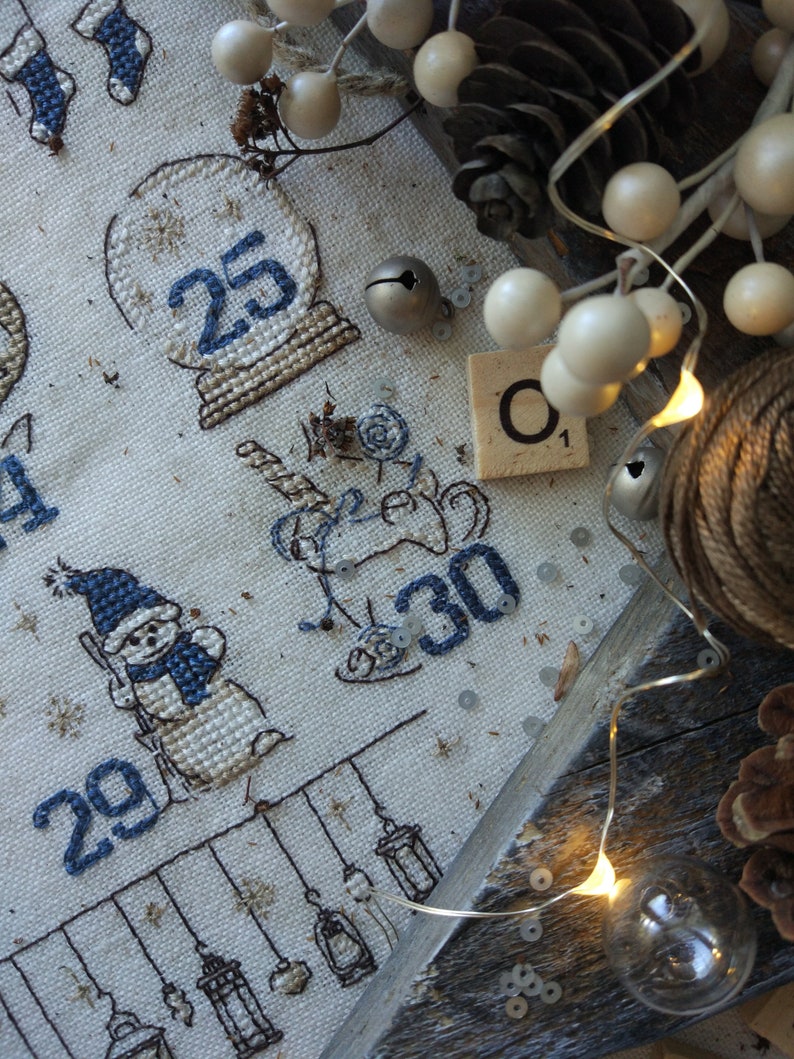 Crossstitch pattern Advent Calendar Etsy