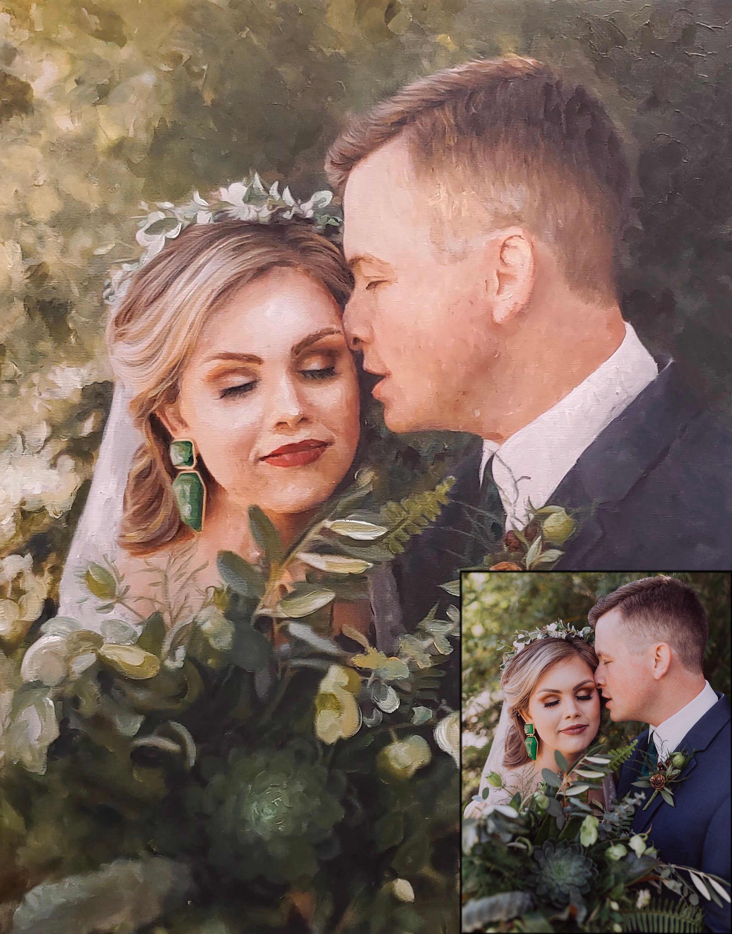 Acrylic Portrait Painting on Canvas Etsy