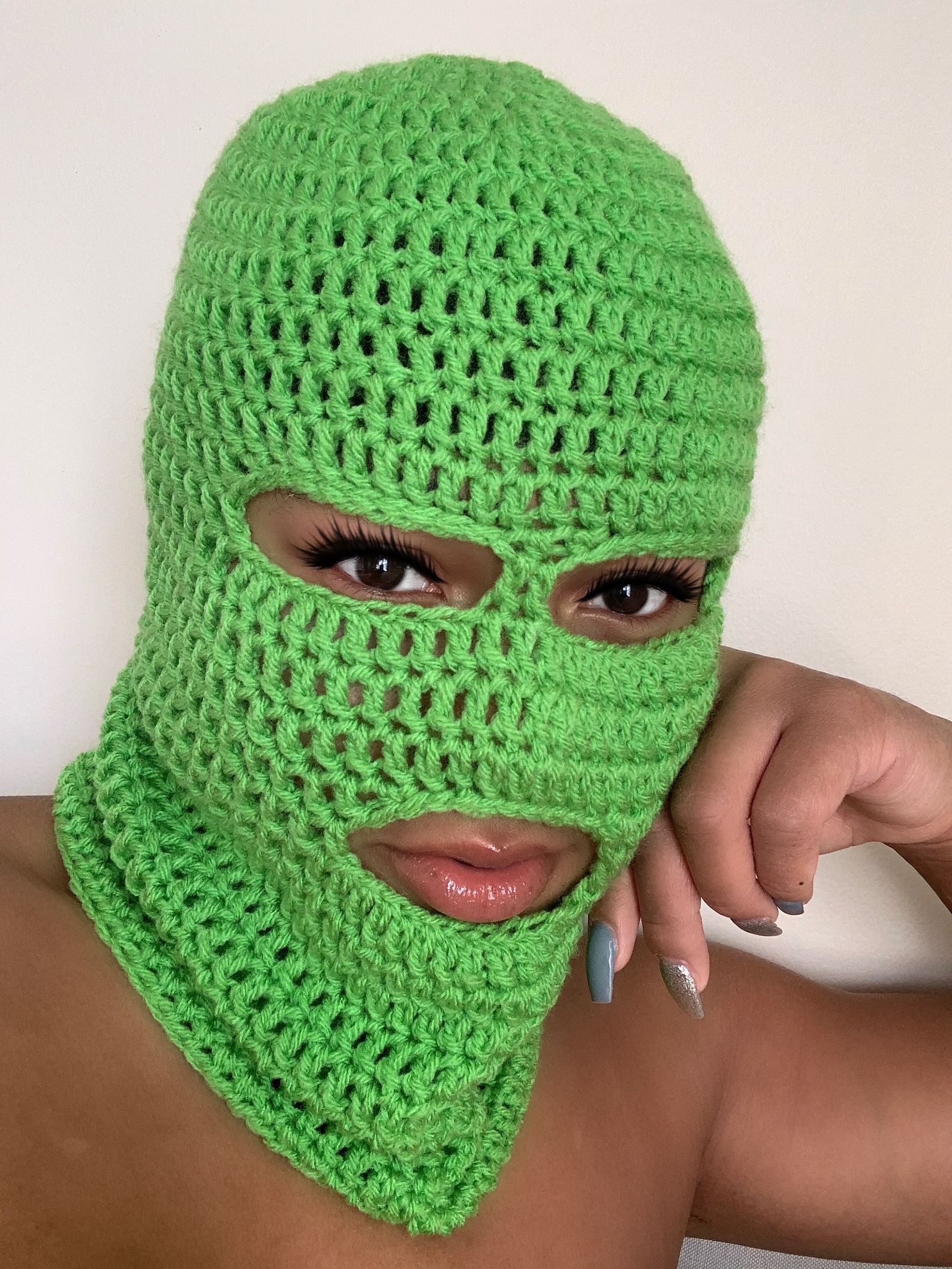 Crochet Ski Mask PATTERN three Hole Etsy