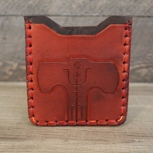 Mjlornir/Thor lederen kaartportemonnee (gratis binnenlandse verzending)