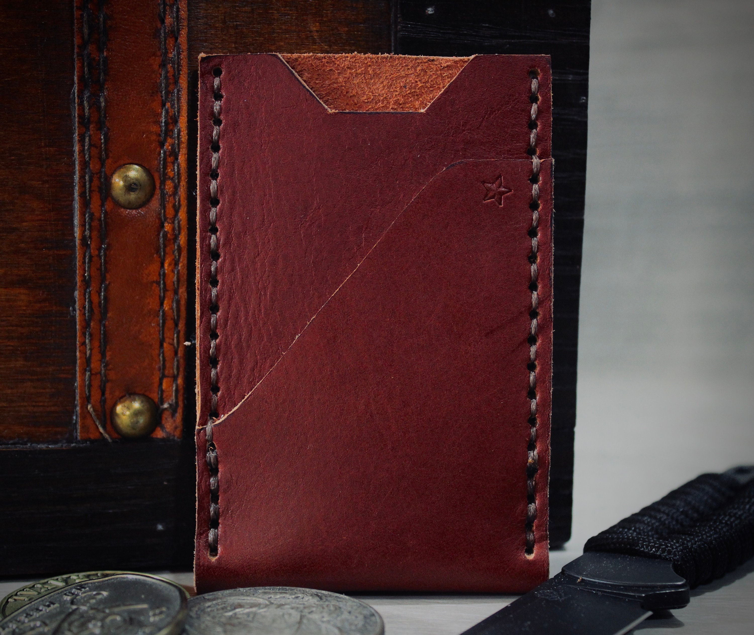 Portafoglio In Pelle Con Zip Lunga Borsa Nera Bianca Pirata Modello Teschio Nautico, Multicolore, 20.5x2.5x11.5cm/8.07x1x4.53 In, Classico