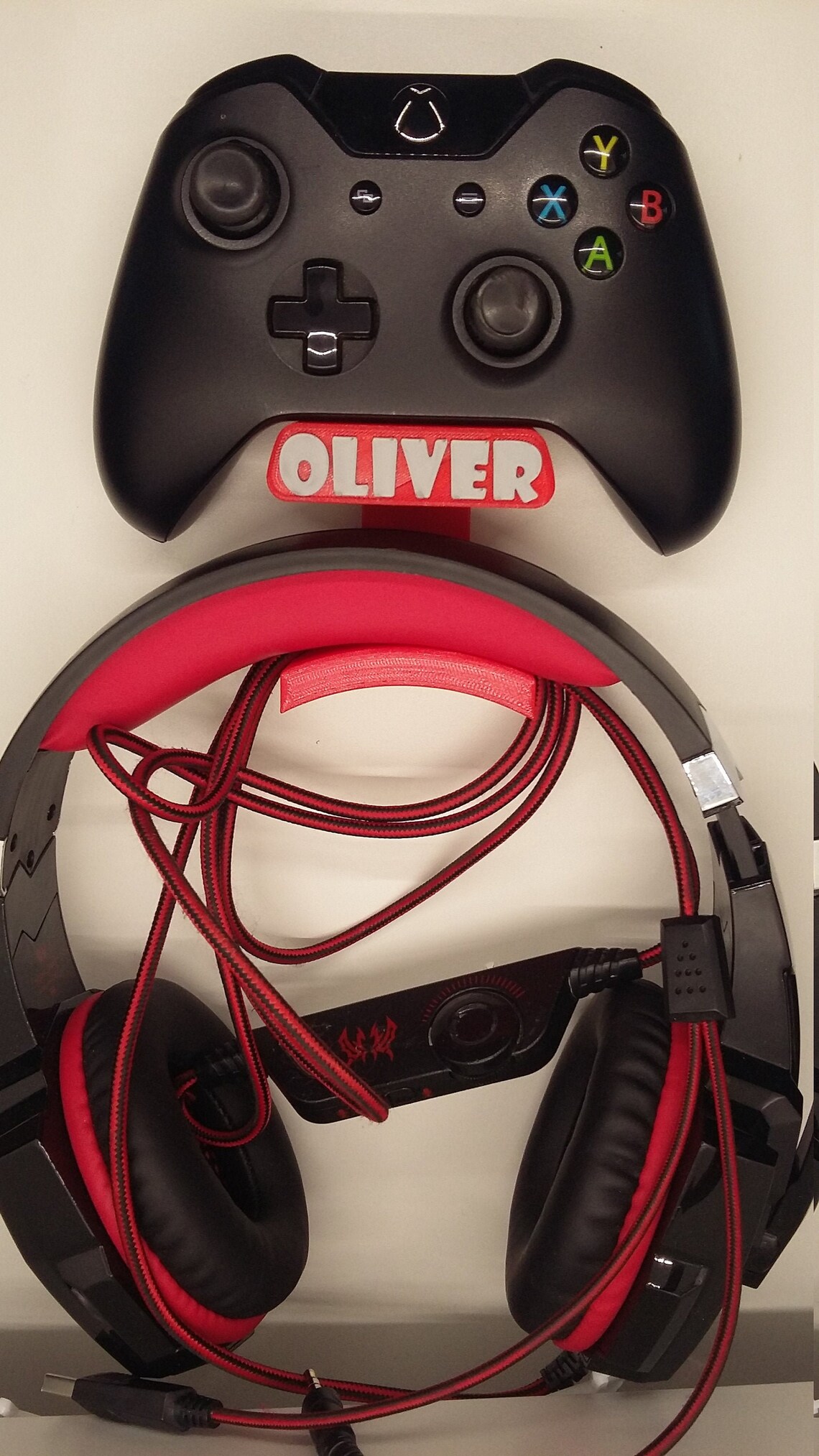 Personalised XBOX ONE Controller & Headset Holder Wall Etsy