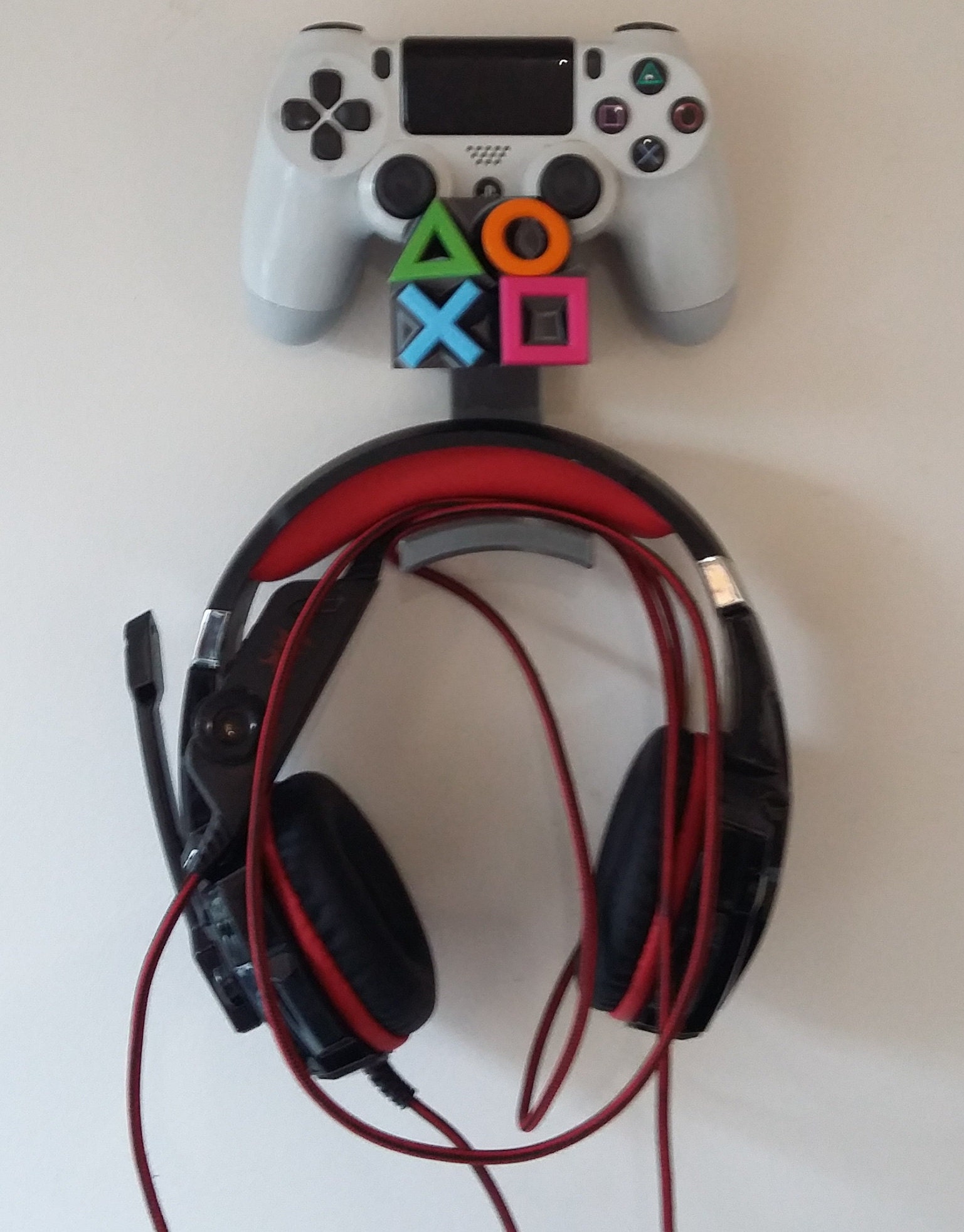 Wall Mounted PS4 Controller & Headset Display Mount Etsy UK