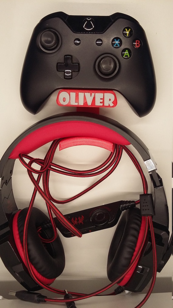 Personalised XBOX ONE Controller Headset Holder Wall Mounted