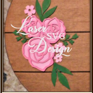 Laser floral SVG
