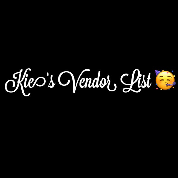 Vendor List for Clothing Etsy