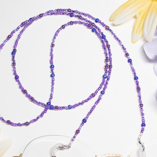 Delicate Beaded Eyeglass Chain / Multiple Colors