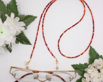 Vibrant Colors Beaded Eyeglass Chain