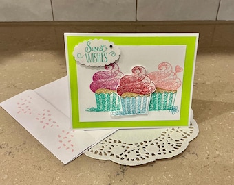 Handmade birthday card, Stampin Up