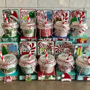 Mini Paper Coffee Cup Christmas Treat Holder, Gift Card Stocking Stuffer