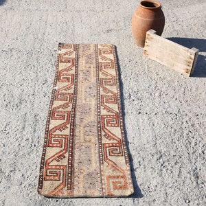 türkischer Läufer,1'4x5'ft,Läufer Teppich,Küchen Läufer,Oushak Läufer,Vintage Läufer,bedrückter Teppich,gedeckter Teppich,Bereich Teppich,Oushak Teppich,antiker Teppich