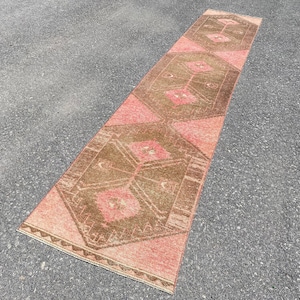 2&#39;6x14&#39;3feet,runner rug,turkish runner,turkish rug,2x14 runner,oushak rug,long runner,2x14,turkish runner rug,vintage runner rug,pink rug