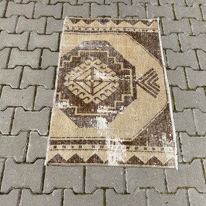 alfombra pequeña, 2&#39;2x3&#39;3 pies, alfombra turca, alfombra oushak, alfombra anatolia, alfombra silenciada, alfombra de entrada, alfombra decorativa, alfombra de área, alfombra antigua, alfombra de baño