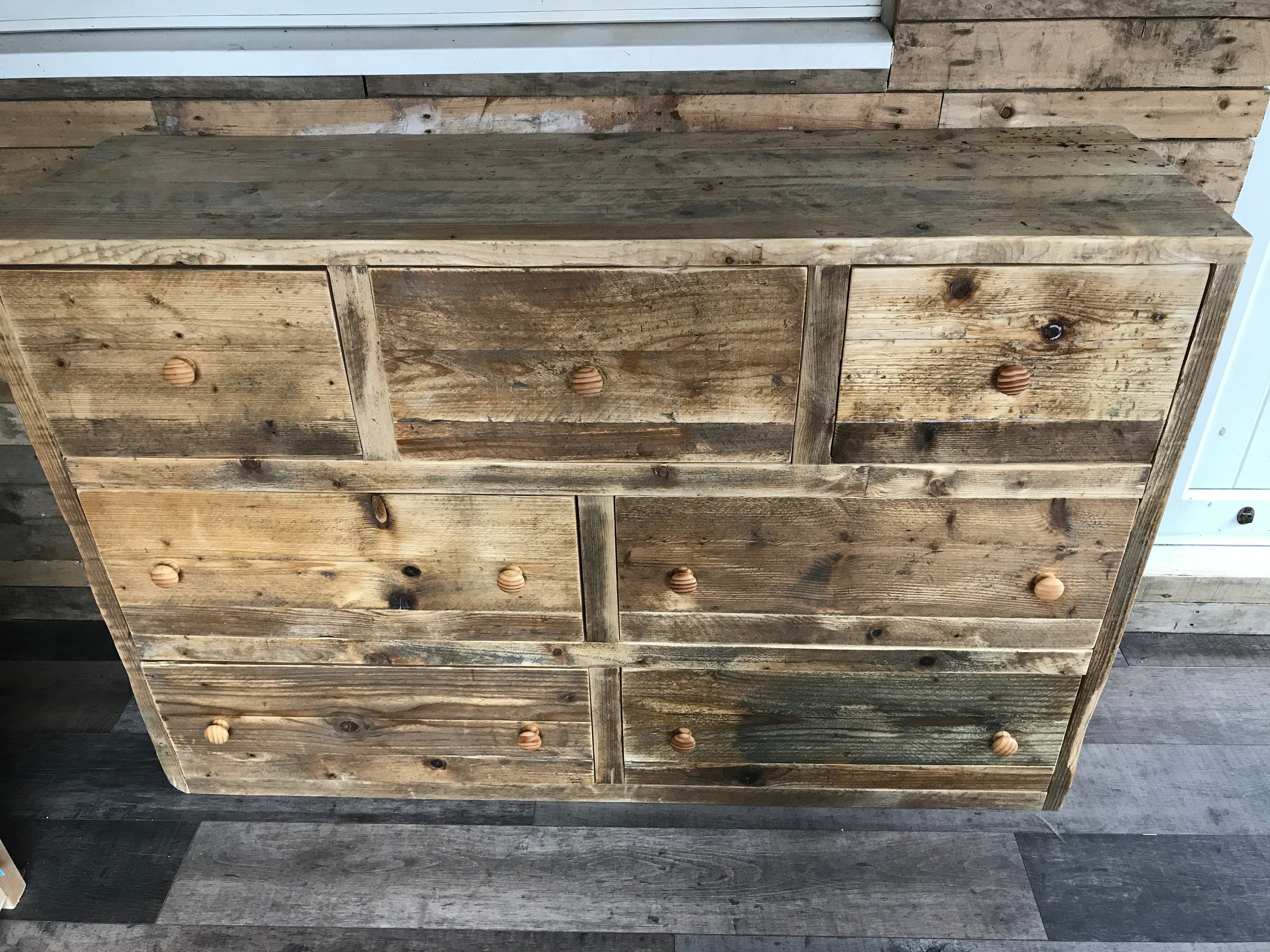 Bespoke handmade Rustic Chest Of Drawers Reclaimed Scaffold Etsy