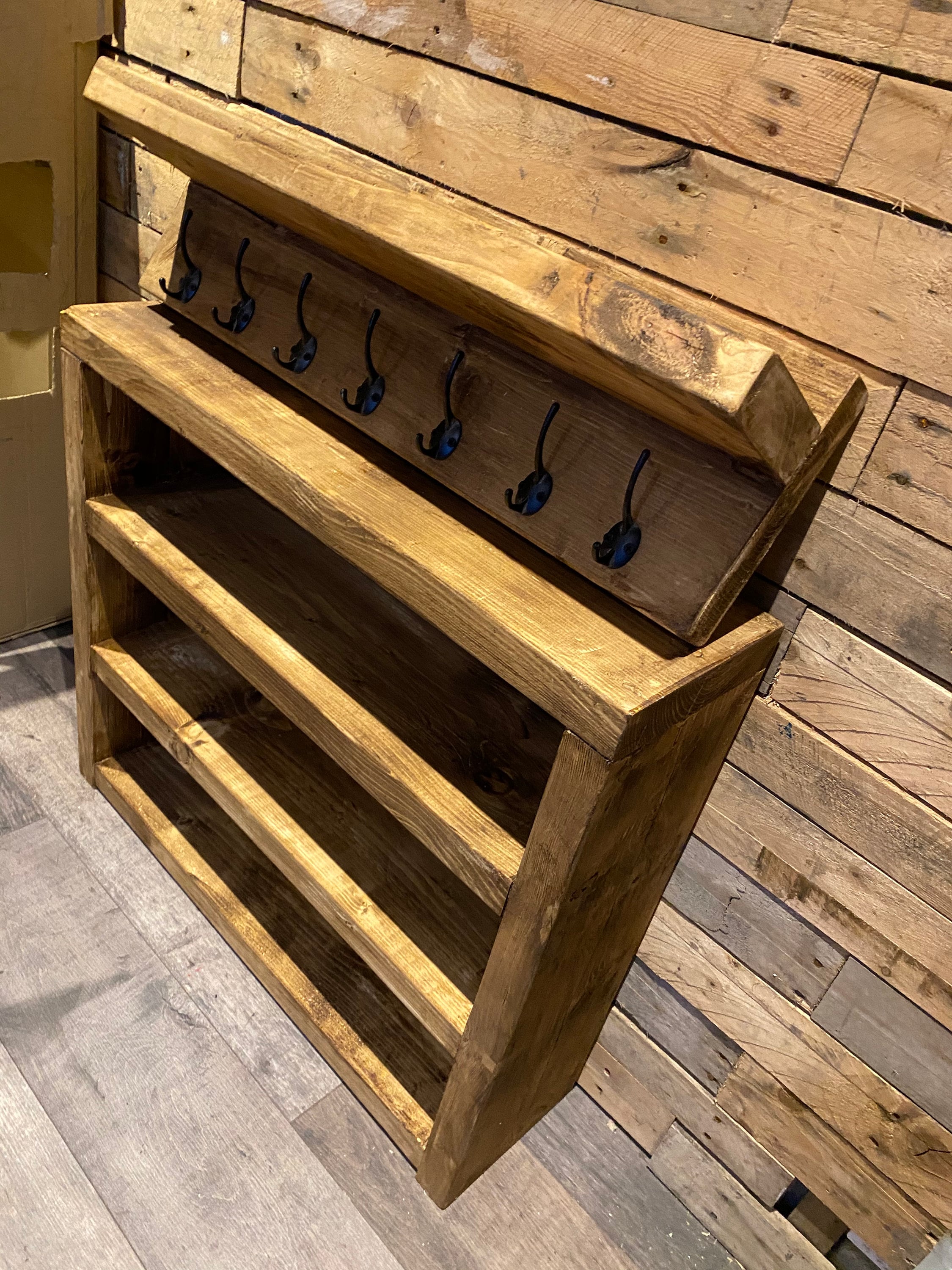 matching shoe and coat rack