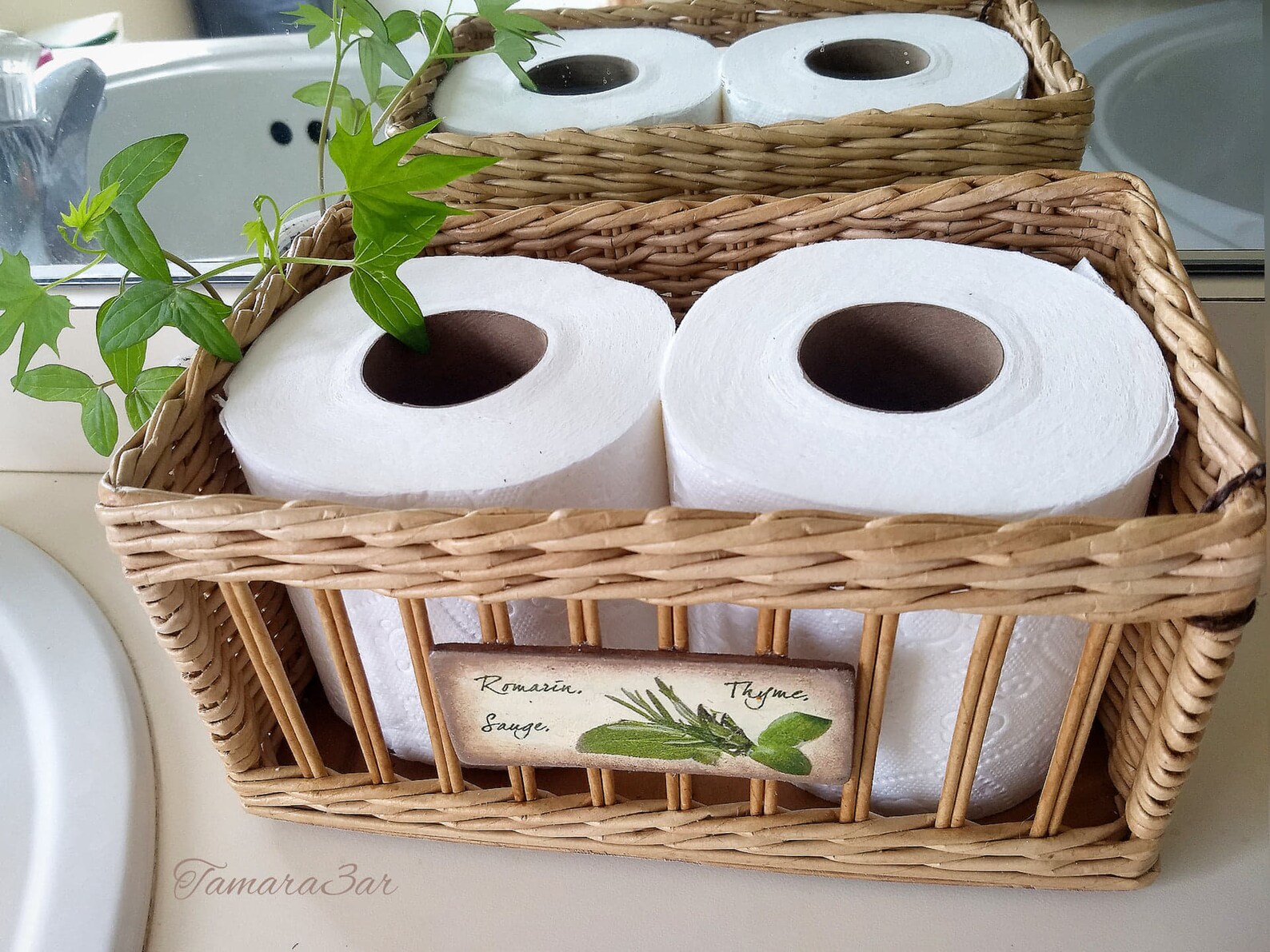 Paniers en osier pour décor de salle de bain Papier toilette | Etsy