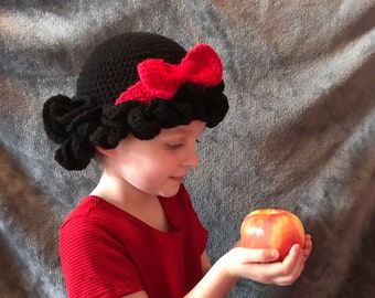 Crochet princess wig (Snow White)