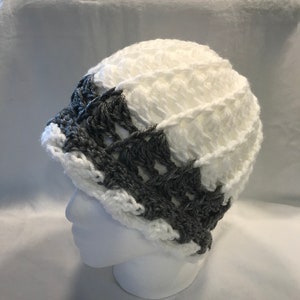Crochet messy bun hat