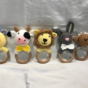 Crochet baby rattle
