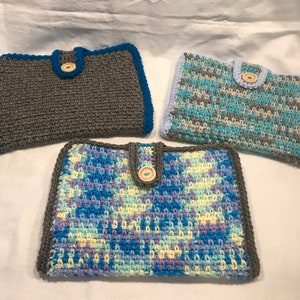 crochet diaper bag/ diaper clutch
