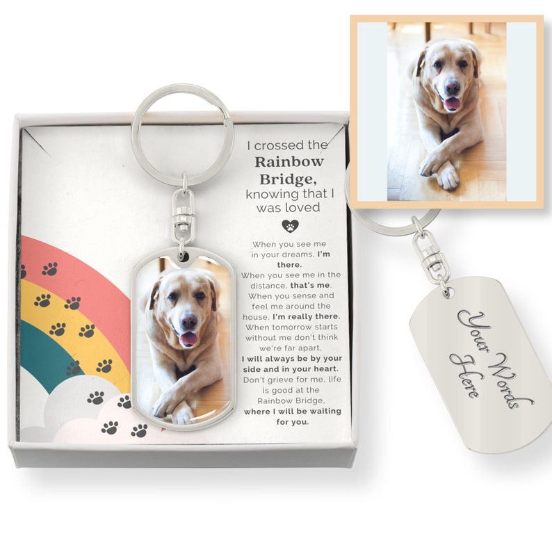 Rainbow Bridge Dog Memorial Pet Grief Jewelry Pet Bereavement Dog Loss Cat Loss Gift Pet Memorial Pet Remembrance