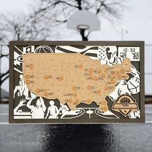 Basketball Stadium Tracker Map