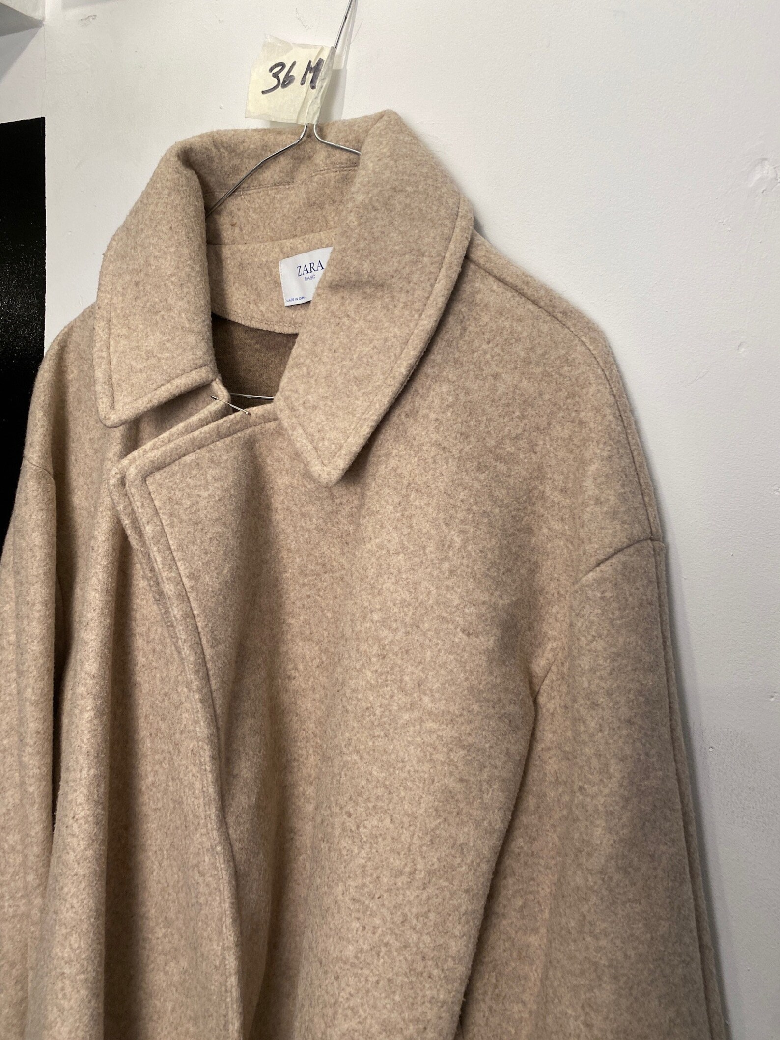 Zara Camel Coat Classic Timeless Style Concealed Closure Swing Etsy