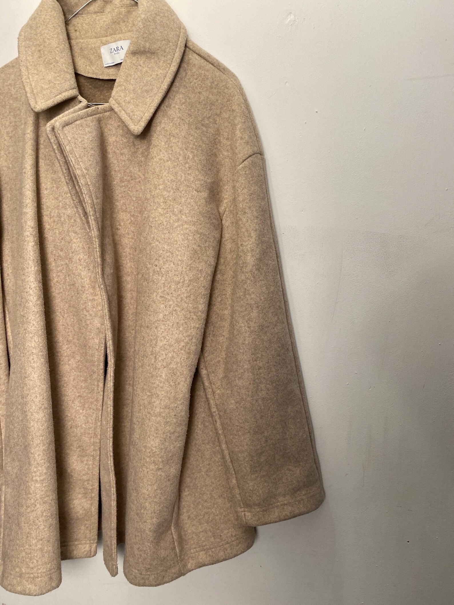 Zara Camel Coat Classic Timeless Style Concealed Closure Swing Etsy UK