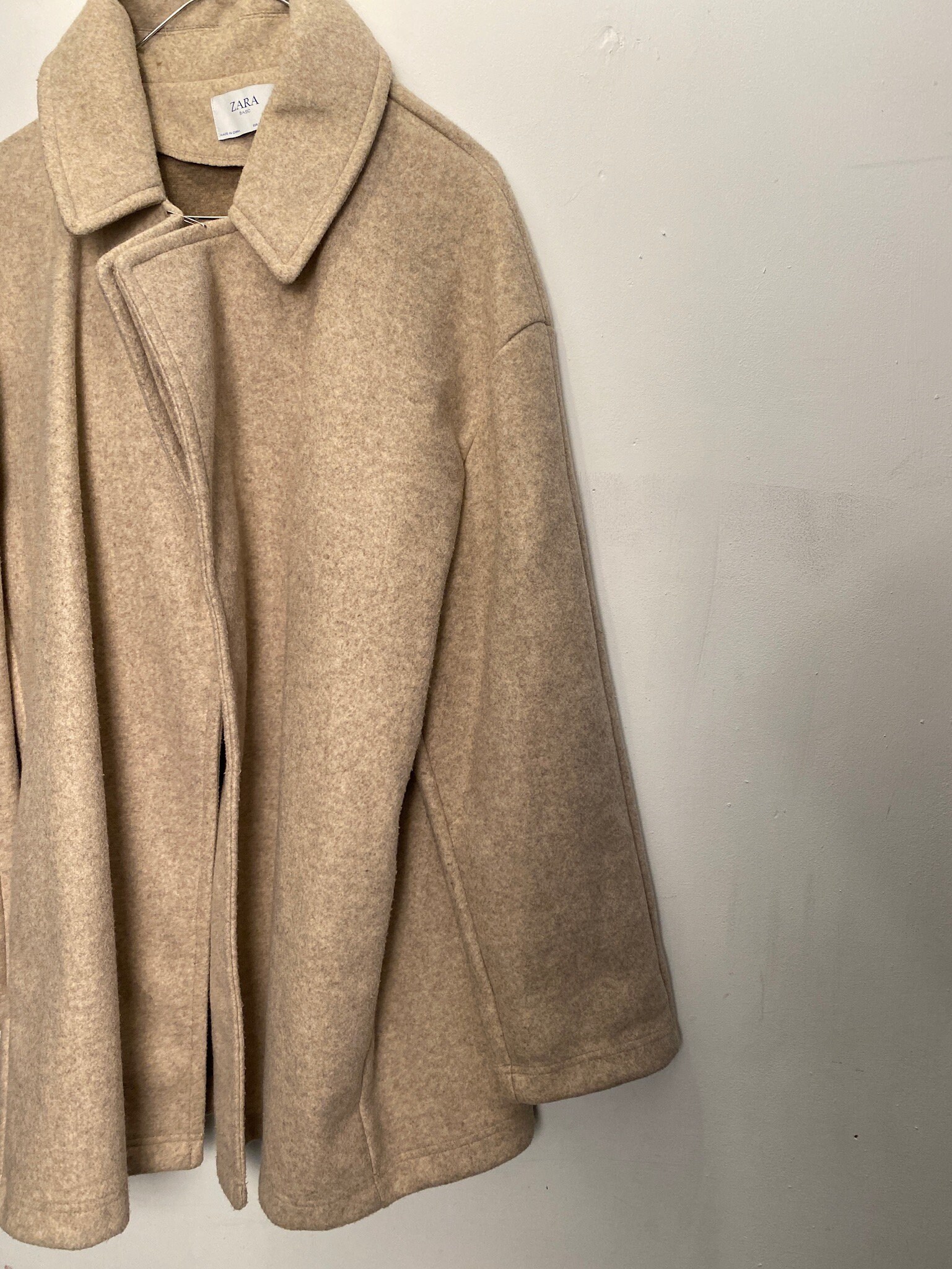 Zara Camel Coat Classic Timeless Style Concealed Closure Swing Etsy UK