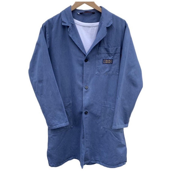 French vintage workwear porters jacket indigo 100%