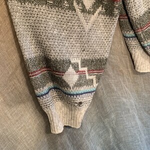 Vintage gemusterte stricken Pullover Acryl 1980er Jahre Stil | Etsy