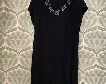 black straight dress