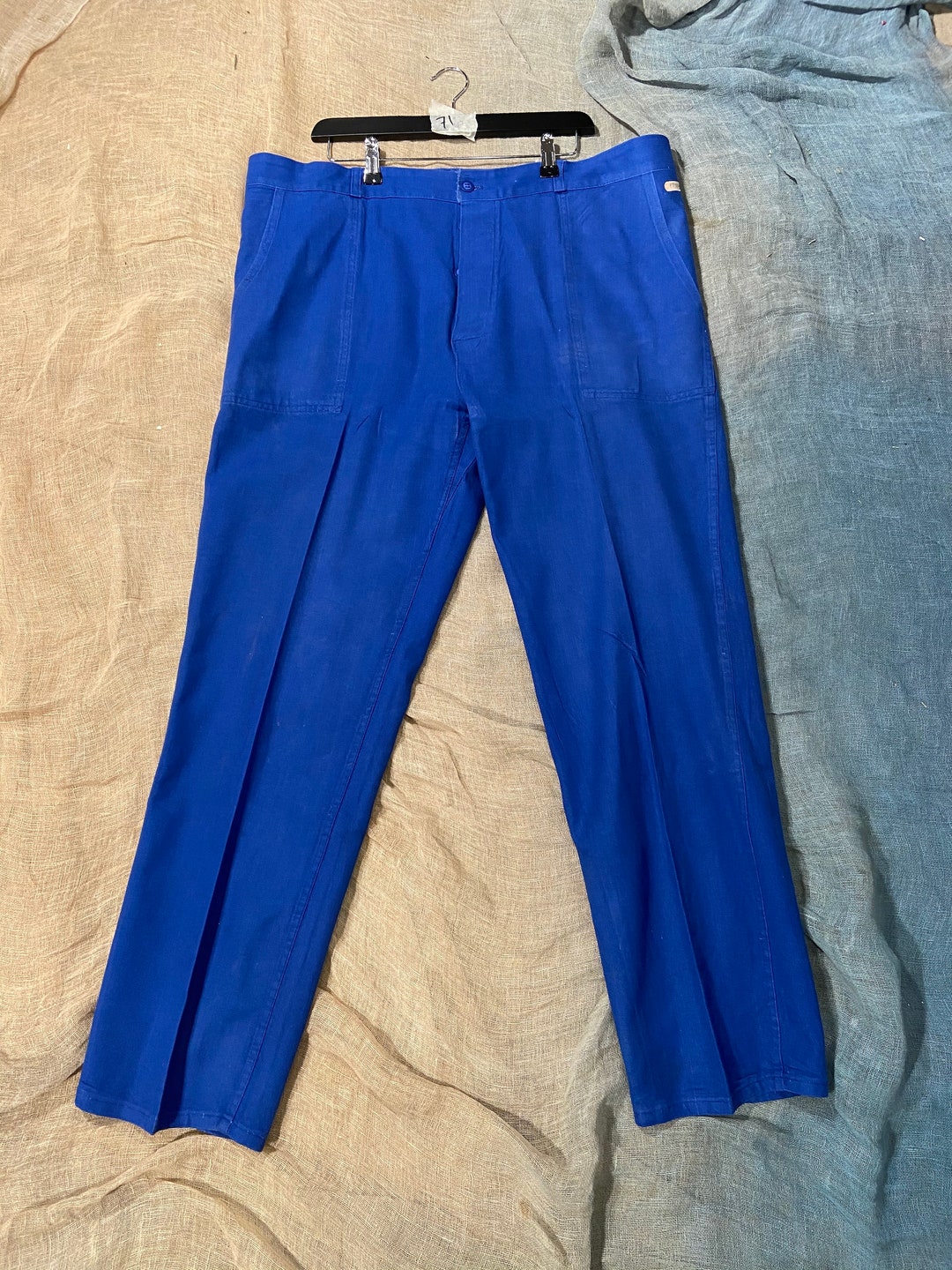 Electric Blue Workwear Trousers - Etsy