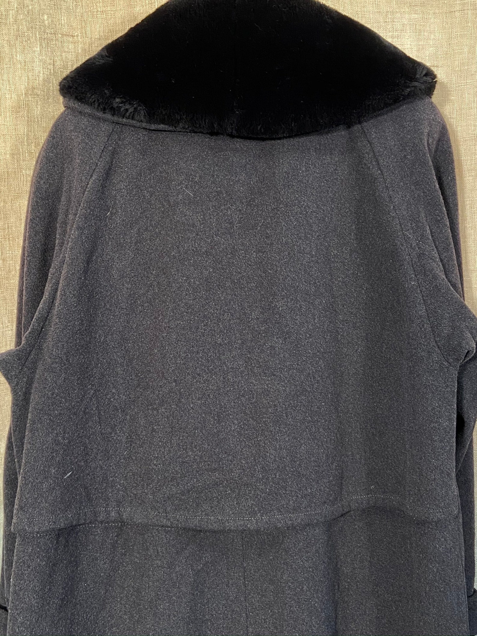 Wool & Cashmere Coat Slate Grey Chic and Timeless Winter Coat - Etsy UK