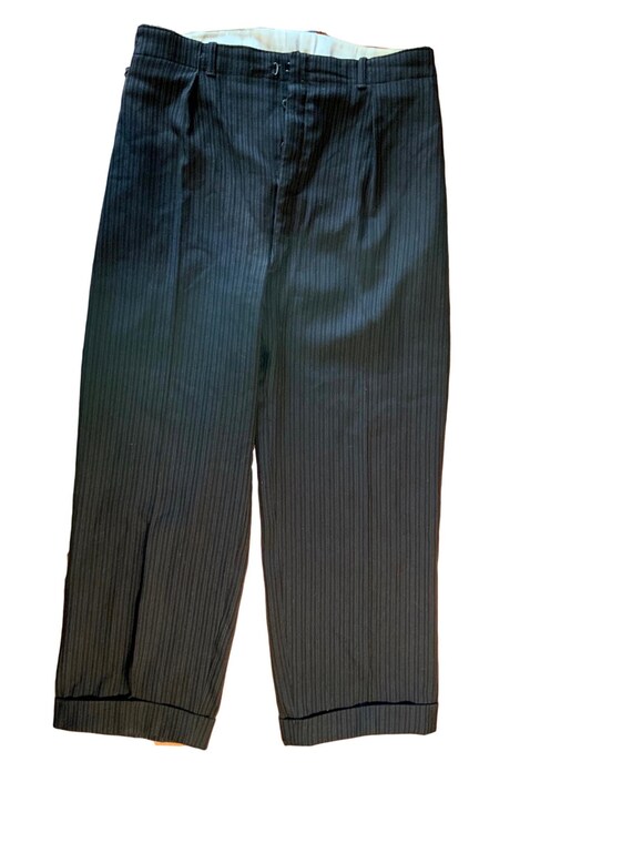 Vintage 1930’s-40’s tailored wool grey black pinst