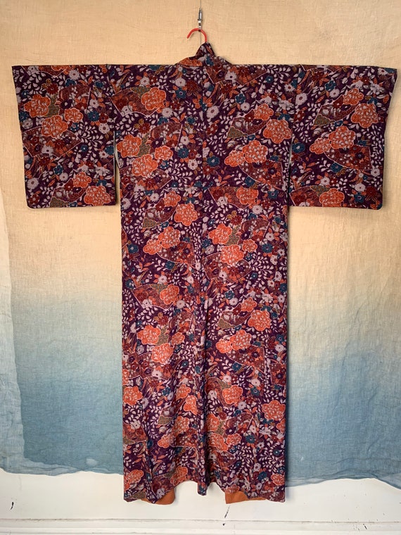 Japanese Original Vintage Crepe Silk Haori Kimono Easily | Etsy UK