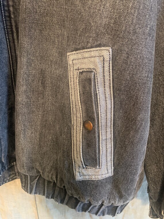 Vintage Denim Jacket With Contrast 