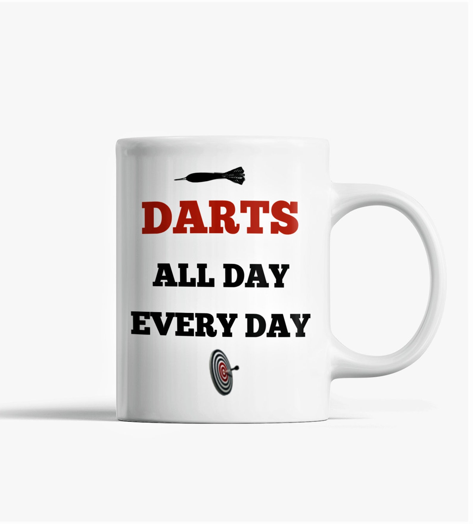 Darts coffee mug a gift for sporty people who love to play Etsy
